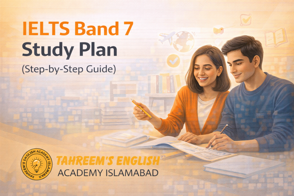 IELTS Band 7 Study Plan (Step by Step Guide) | Ielts online classes in Islamabad