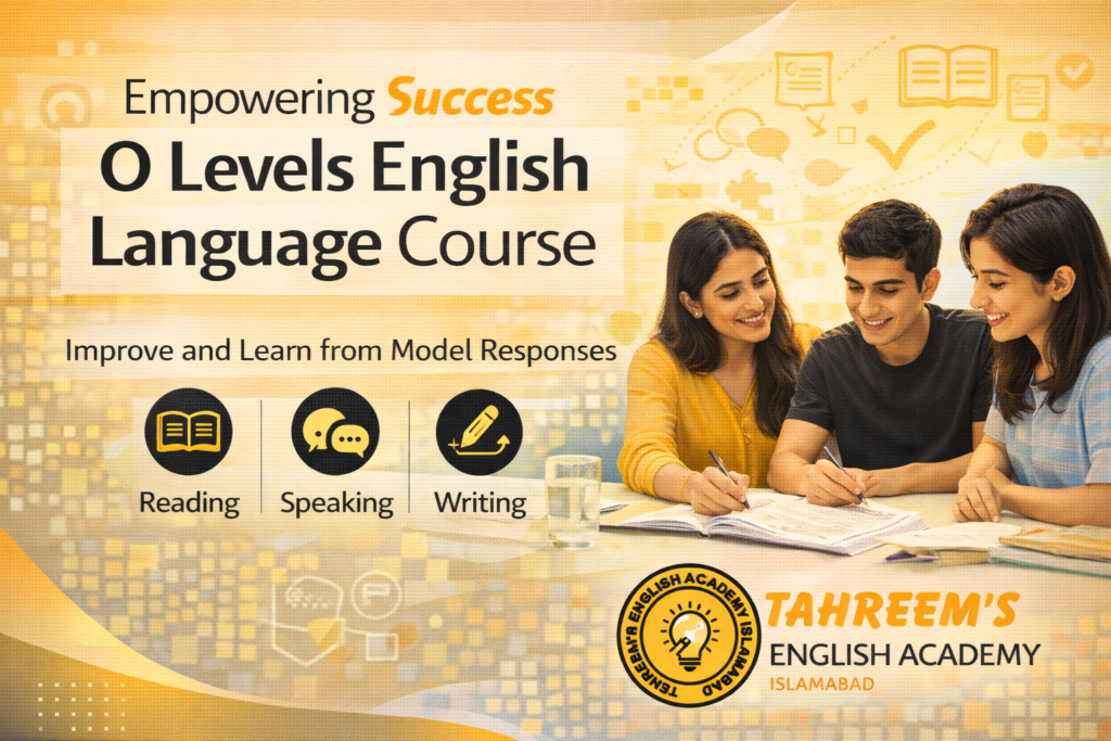 O levels English language course | O levels English language Islamabad