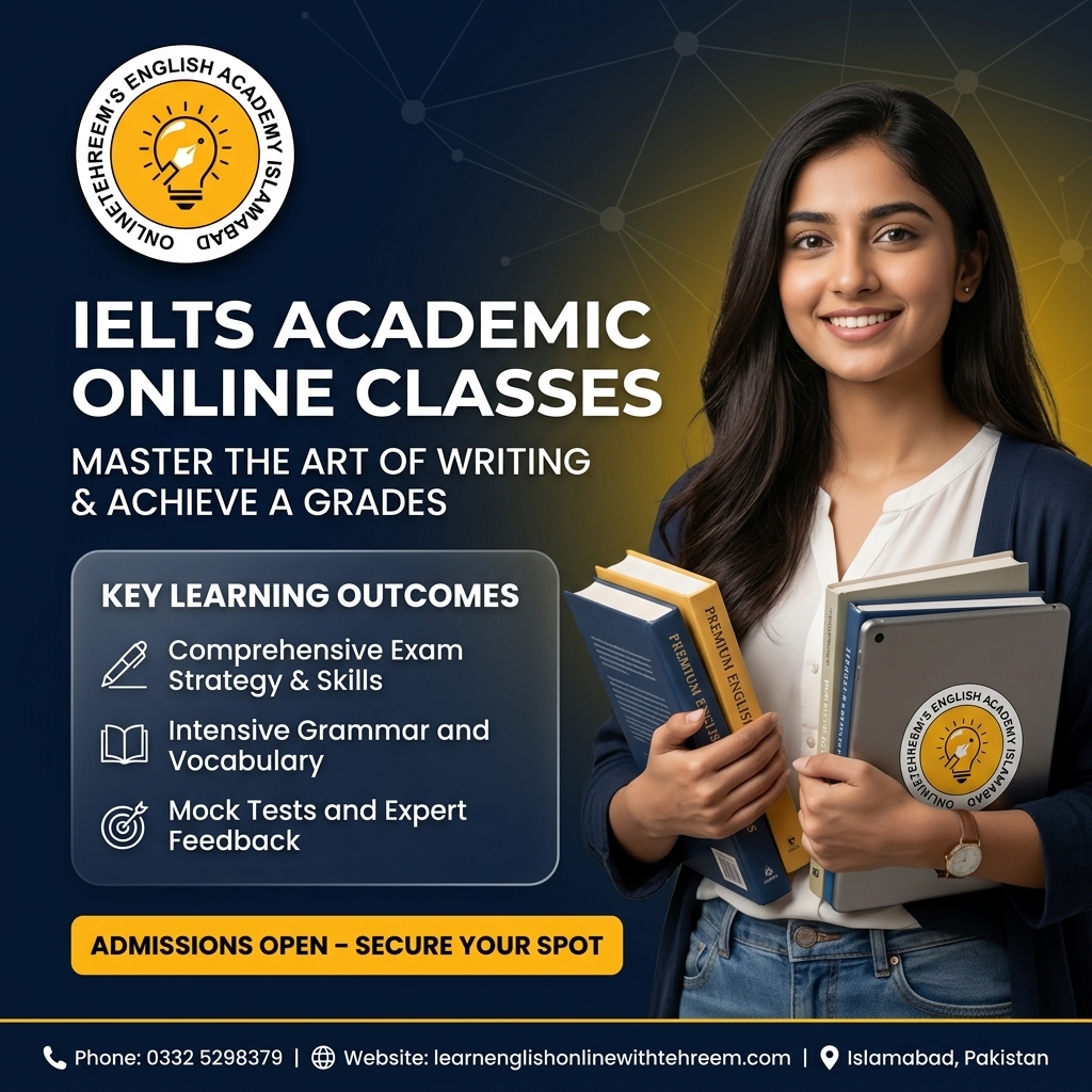 IELTS academic online classes in Islamabad, Pakistan | IELTS Classes Online