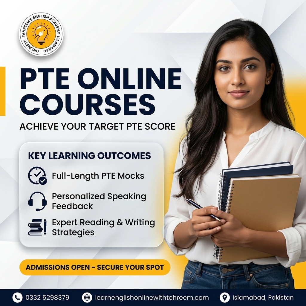 PTE online courses | PTE online courses in Islamabad, Pakistan