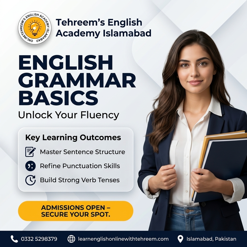English Grammar Basics – Basics of English Grammar in Islamabad, Pakistan