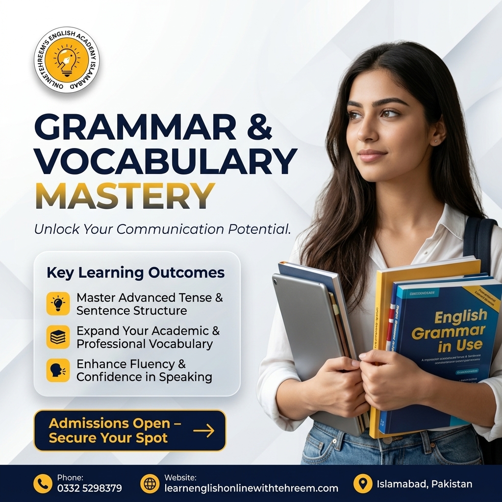 Grammar & Vocabulary | Grammar and Vocabulary in Islamabad, Pakistan