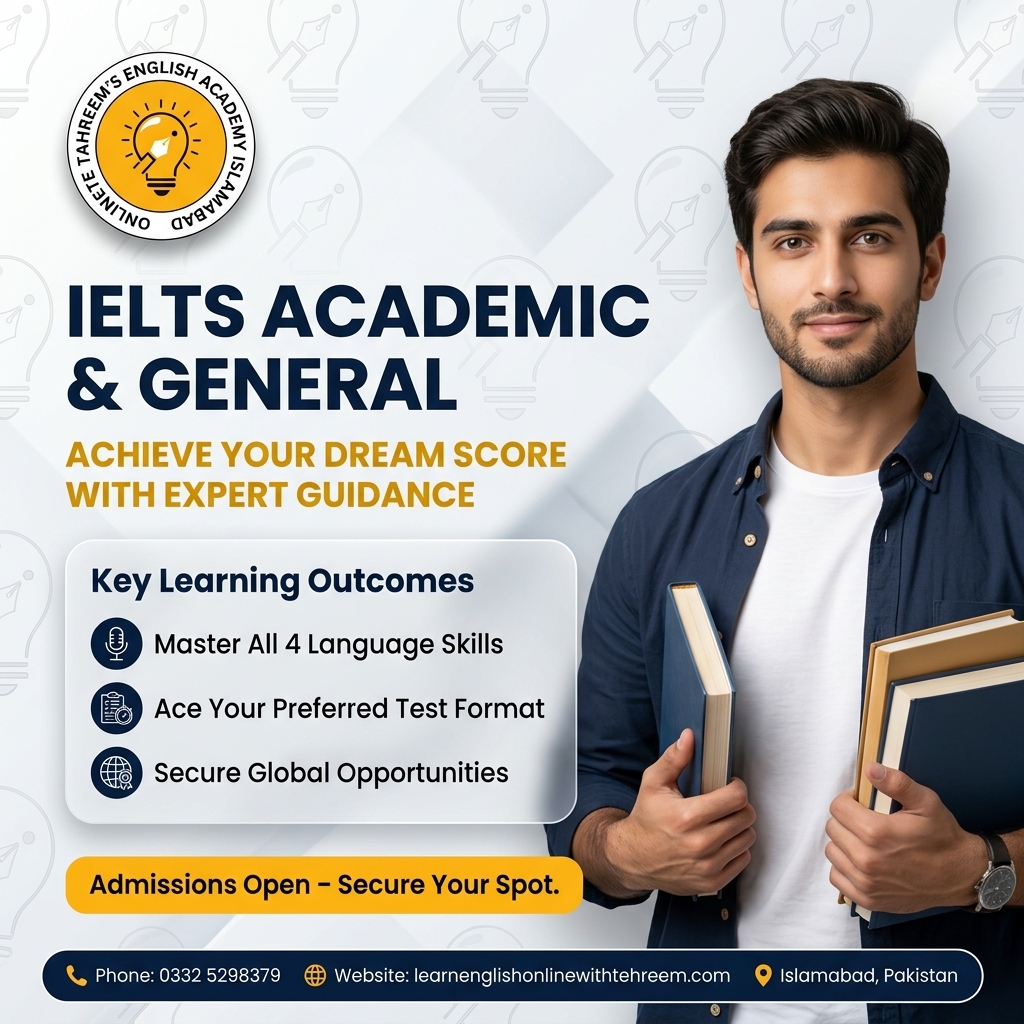 IELTS Academic & General | IELTS in Islamabad, Pakistan