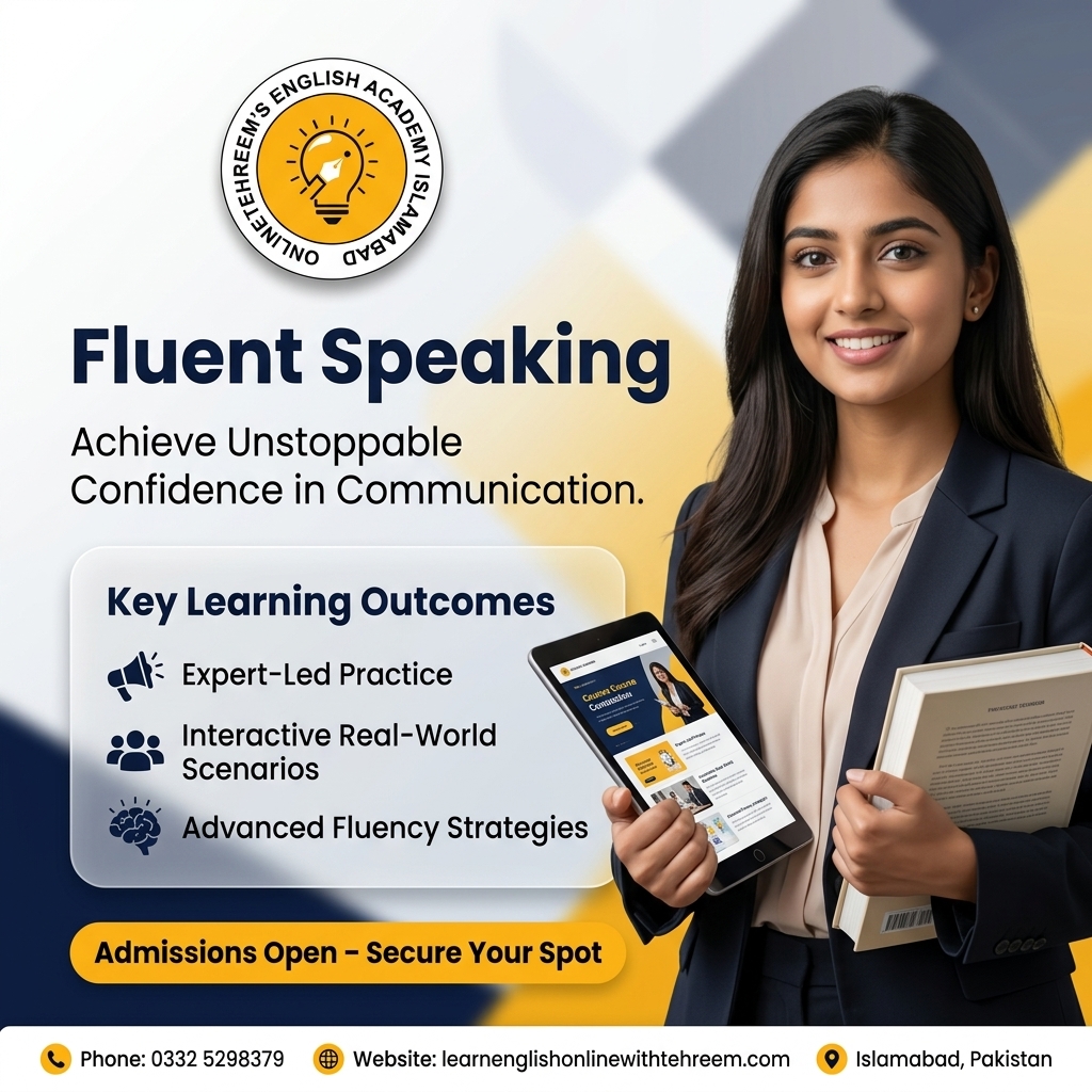 Speak English Fluently: Speak Fluent English in Islamabad, Pakistan