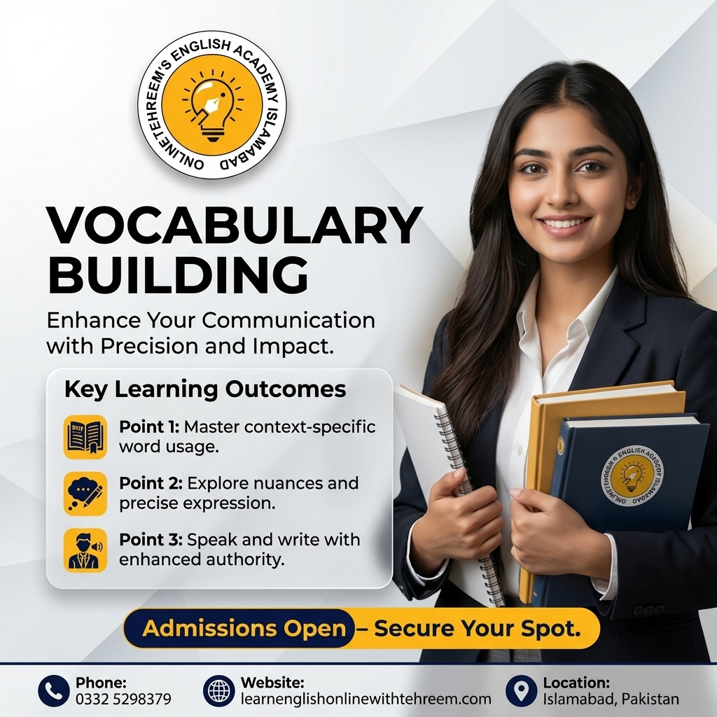 Vocabulary Building – Vocabulary Building in Islamabad, Pakistan