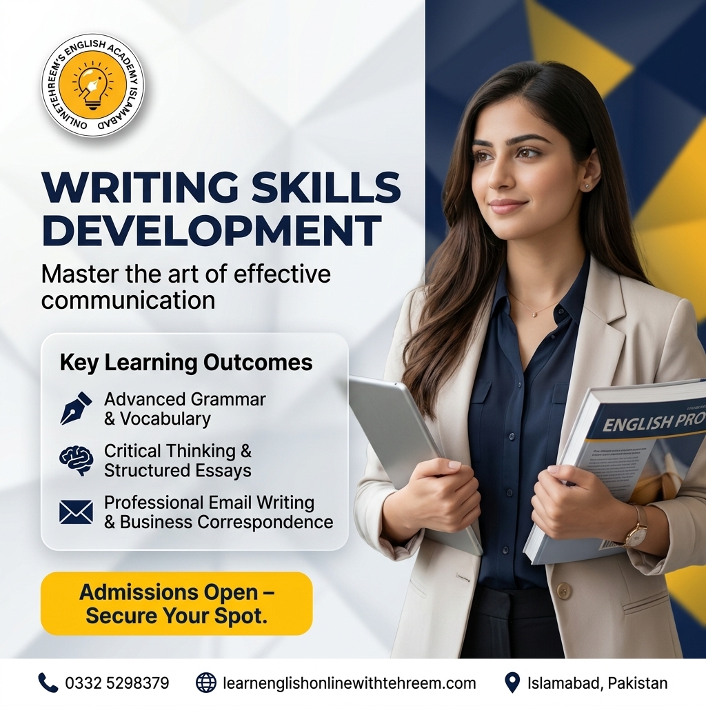 Writing Skills Development – Writing Skills Development in Islamabad, Pakistan