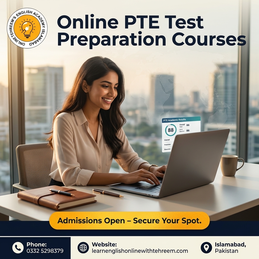 Online PTE Test Preparation Courses – PTE Online Classes in Islamabad, Pakistan