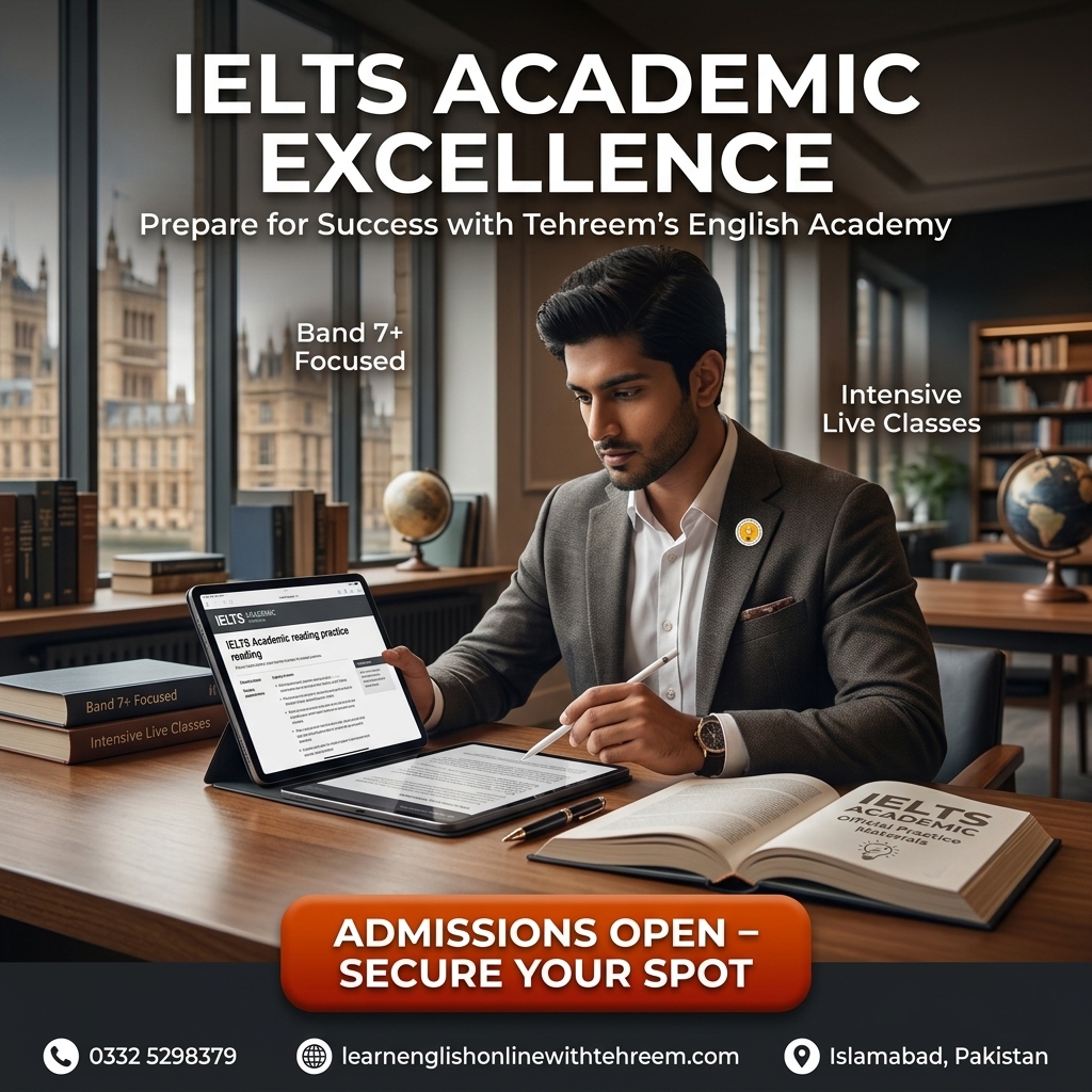 IELTS Academic – IELTS Academic Preparation/Coaching in Islamabad, Pakistan