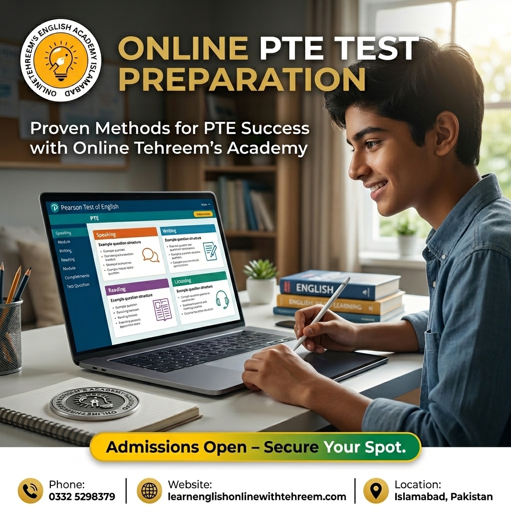 Online PTE Test Preparation – PTE Online Preparation in Islamabad, Pakistan