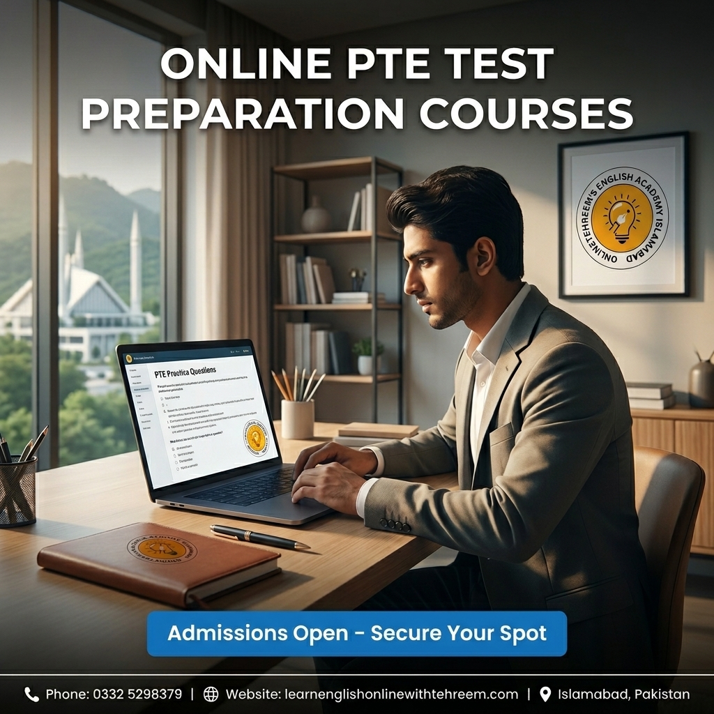 Online PTE Test Preparation Courses – PTE Online Preparation in Islamabad, Pakistan