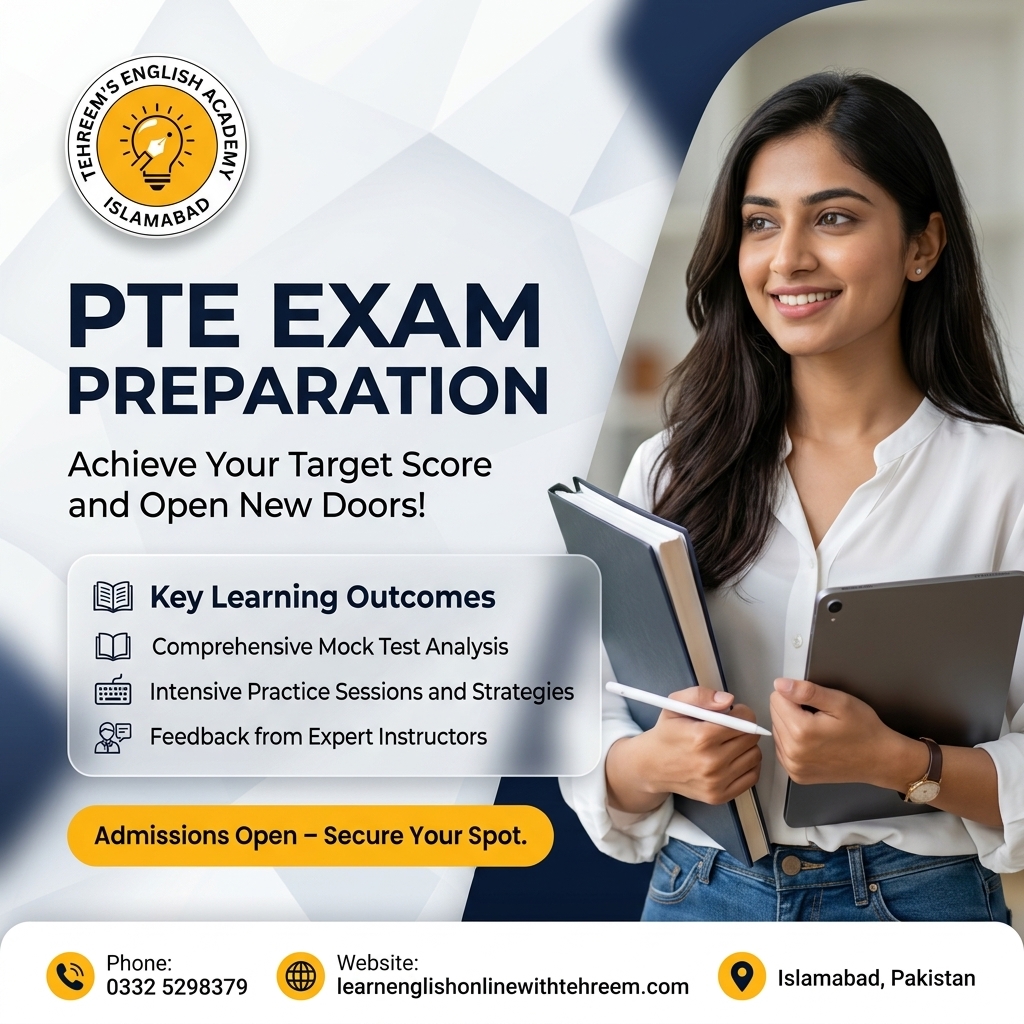 PTE Exams – PTE Training in Islamabad, Pakistan