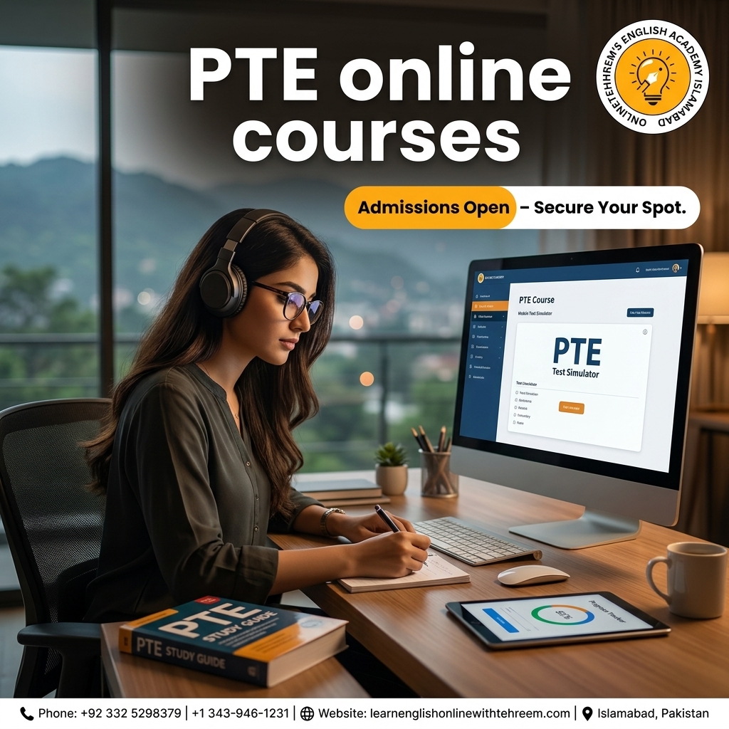 PTE Online Courses – PTE Online Courses in Islamabad, Pakistan