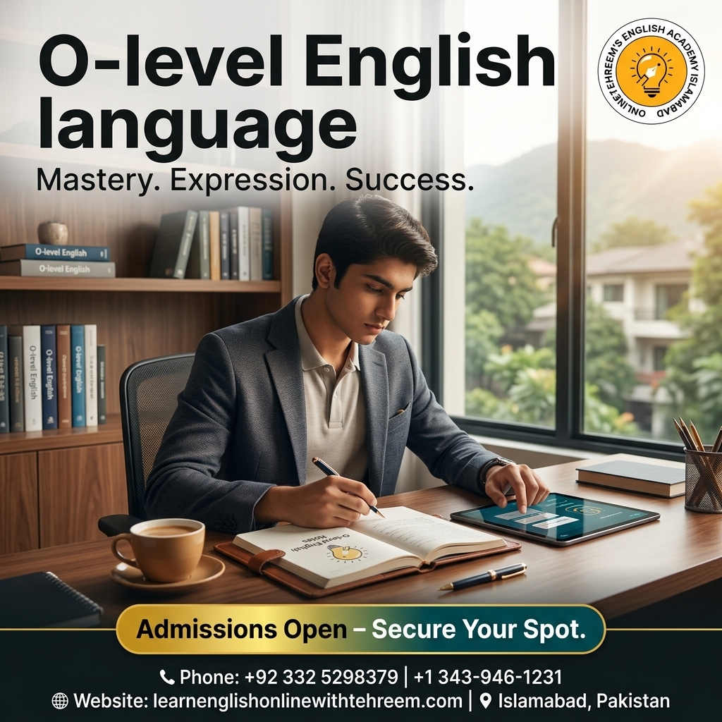 O-Level English Language – O-Level English Language in Islamabad, Pakistan