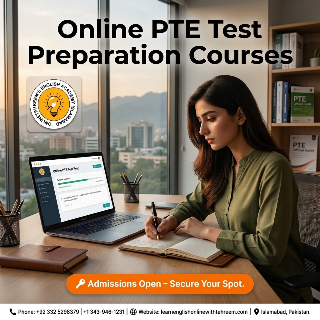 Online PTE Test Preparation Courses – Online PTE Test Preparation Courses in Islamabad, Pakistan