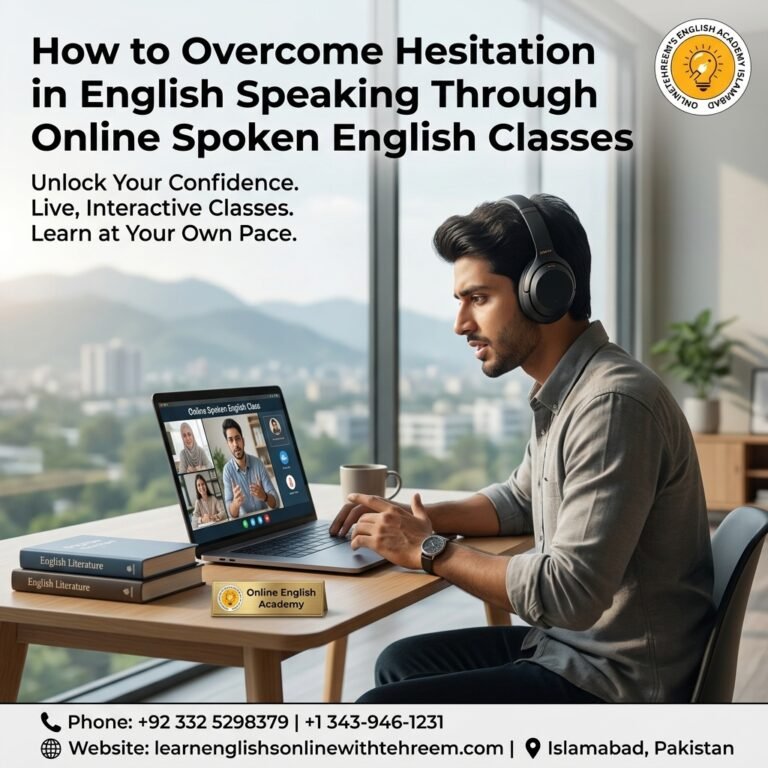 How to Overcome Hesitation in English Speaking Through Online Spoken English Classes