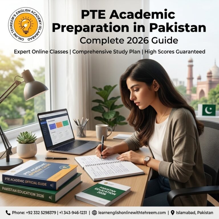 PTE Academic Preparation in Pakistan: Complete 2026 Guide