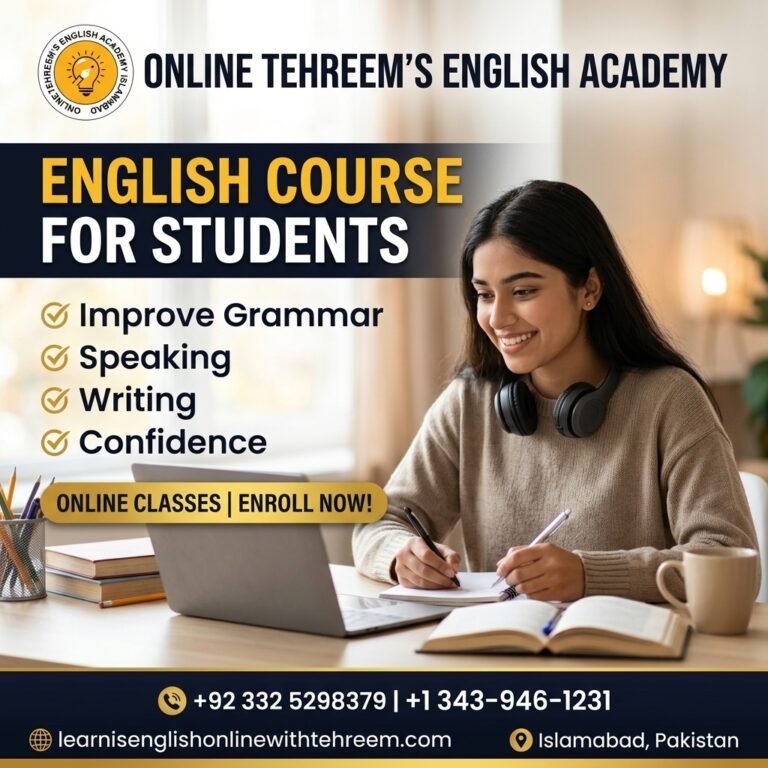 English Course for Students: Improve Grammar, Speaking, Writing, and Confidence