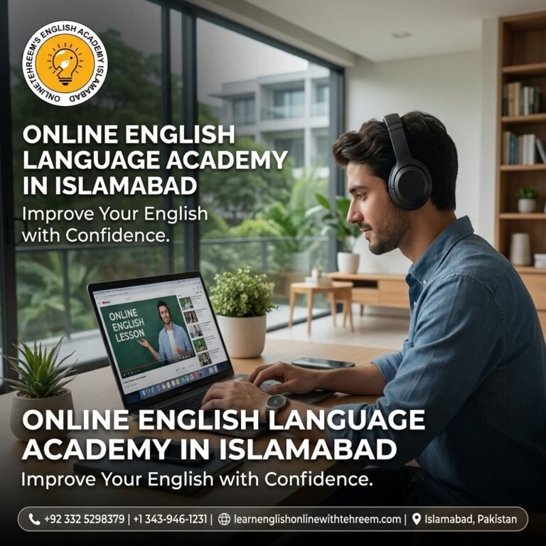 Online English Language Academy in Islamabad: Improve Your English with Confidence